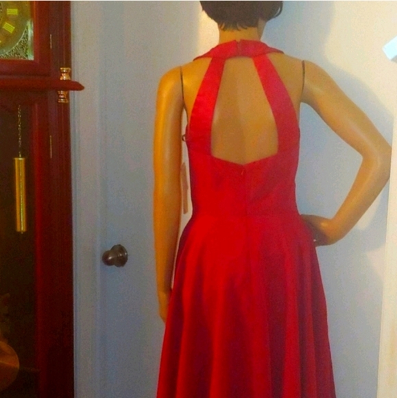 LELA ROSE RED ROSE RACER BACK FIT & FLARE DRESS NWT - Picture 6 of 6